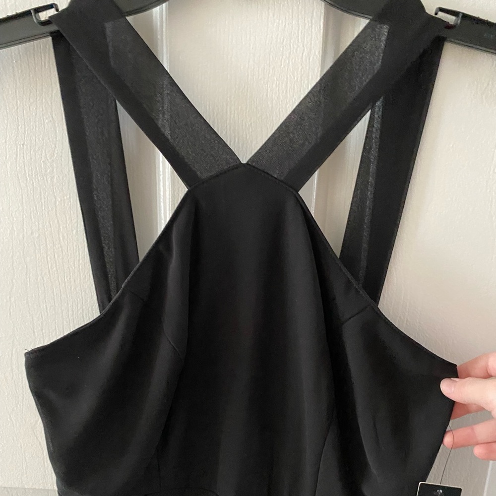 Cross neck dress